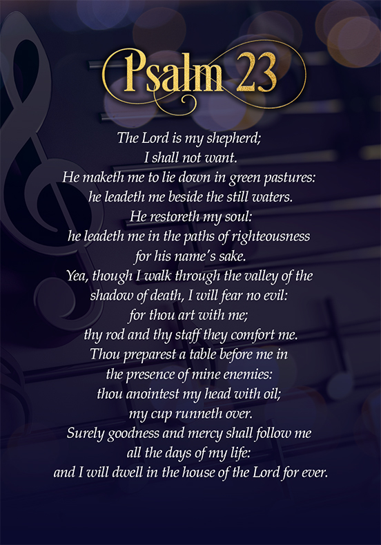 Musician Prayer Card – My Memorial Creations